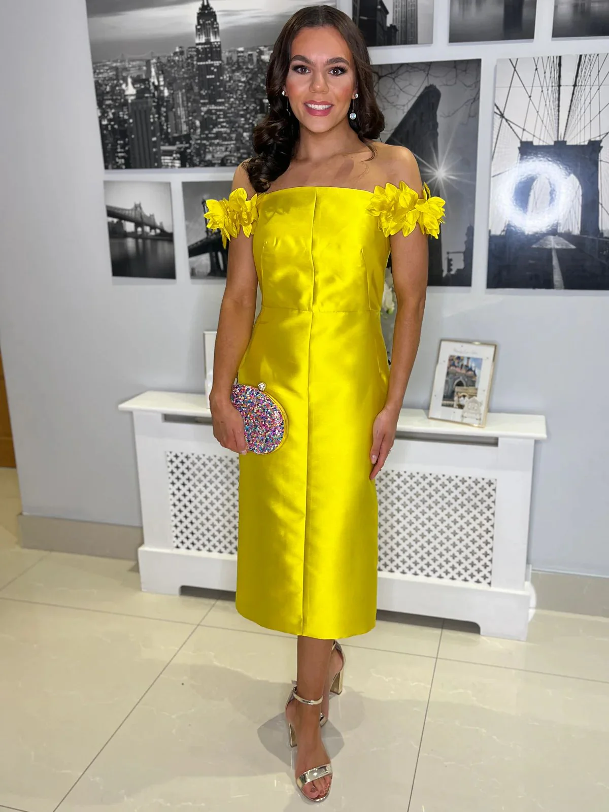 "Lillian" Dress In Yellow